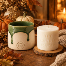 Load image into Gallery viewer, Jade handmade ceramic pots for refillable candles