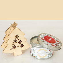 Load image into Gallery viewer, Christmas tree silver soy candle