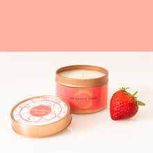 Load image into Gallery viewer, Handmade Strawberry Vanilla scented soy scented candle