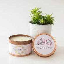 Load image into Gallery viewer, peony & blush suede soy wax candles
