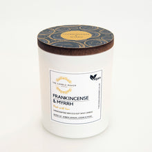 Load image into Gallery viewer, Frankincense & Myrrh soy glass candle