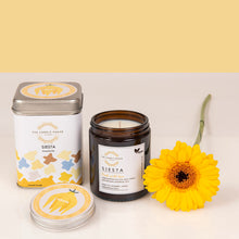 Load image into Gallery viewer, Siesta is a relaxing and soothing natural oil candle