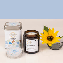 Load image into Gallery viewer, De-Stress is a relaxing natural oil candle