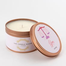 Load image into Gallery viewer, libra zodiac jasmine soy wax candle made in the UK