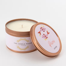 Load image into Gallery viewer, pisces jasmine zodiac soy wax candle made in the uk