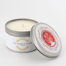 Load image into Gallery viewer, Cedarwood and Jasmine scented candle silver hand made uk