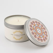 Load image into Gallery viewer, Tonka Bean & Myrrh soy candle silver made in the uk