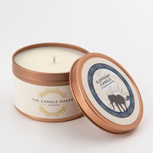 Load image into Gallery viewer, elephant soy wax candle rose gold uk made