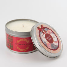 Load image into Gallery viewer, mulled wine christmas soy candle silver made in the uk