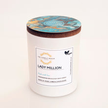 Load image into Gallery viewer, Lady Million soy glass candle