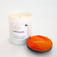 Load image into Gallery viewer, Pumpkin Spice white glass candle