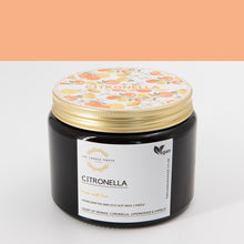 Load image into Gallery viewer, Citronella Scented Candle in soy wax
