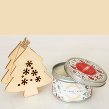 Load image into Gallery viewer, Christmas tree silver soy candle
