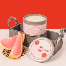 Load image into Gallery viewer, pink grapefruit soy wax candles
