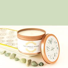 Load image into Gallery viewer, soy wax candle Eucalyptus gold
