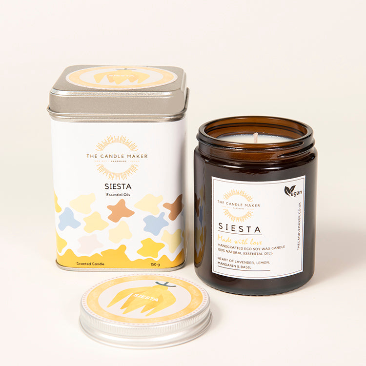 Siesta essential oils scented candle