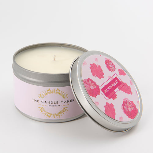 mademoiselle soy wax candle made in the UK