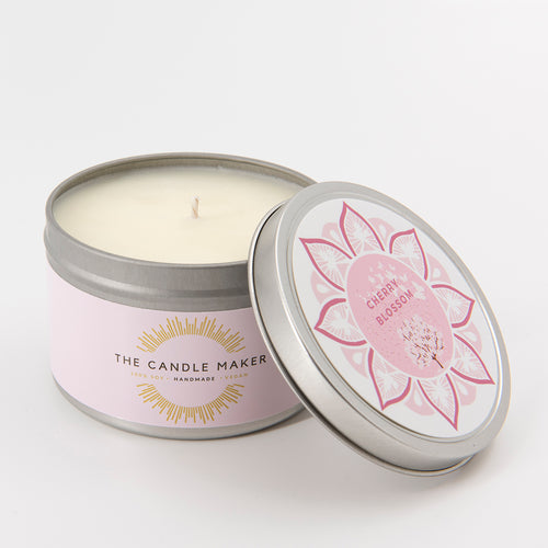 Cherry Blossom soy wax candle the candle maker