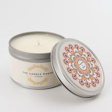 Load image into Gallery viewer, Tonka Bean &amp; Myrrh soy candle silver made in the uk
