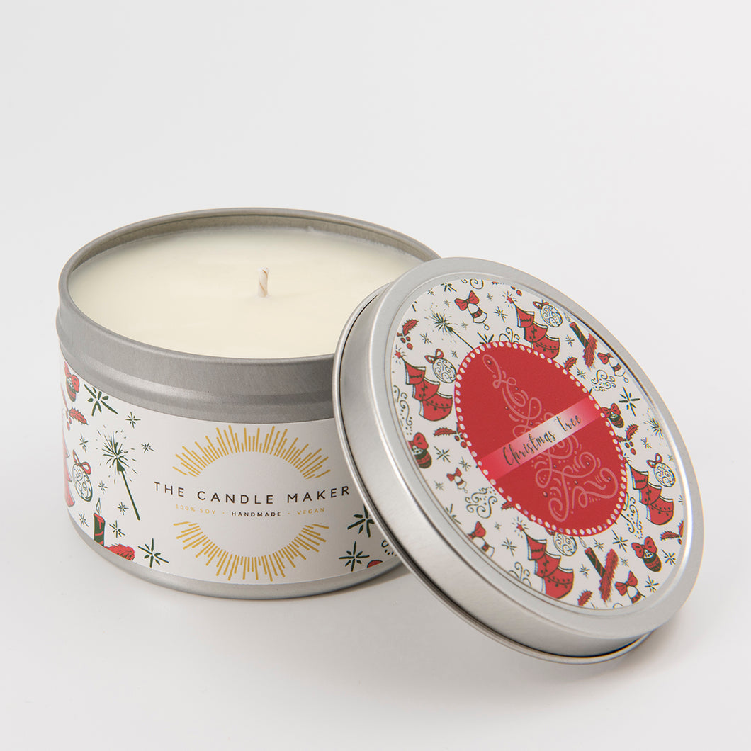 christmas tree soy wax candle the candle maker in uk