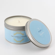 Load image into Gallery viewer, Baby Powder Eco Soy Wax Candle from the candle maker silver
