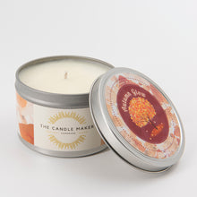 Load image into Gallery viewer, Autumn Glow soya wax candle silver
