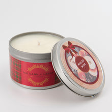 Load image into Gallery viewer, mulled wine christmas soy candle silver made in the uk
