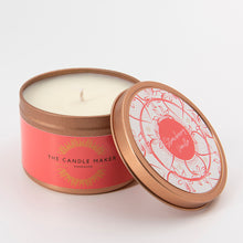 Load image into Gallery viewer, Strawberry Vanilla scented 100% eco-soy wax candle rose gold UK
