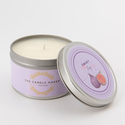 sweet fig soy wax candle uk made